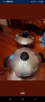 CASSEROLES 3 PIECES INOX 18/10, Enlèvement, Comme neuf, Inox