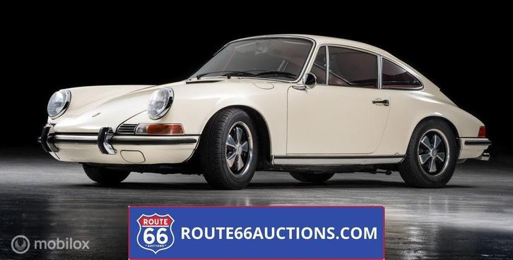 Porsche 911 S 2.0 | 1969 | Route 66 Auctions, Auto's, Oldtimers, Bedrijf, Te koop, Porsche, Benzine, Overige carrosserie, Handgeschakeld