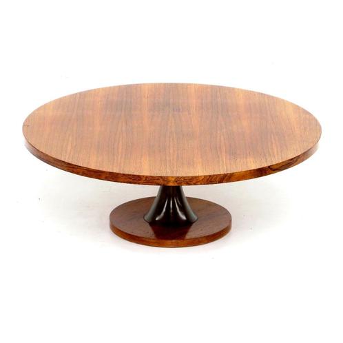 Table design en palissandre Angelo Mangiarotti Bernini, anné, Maison & Meubles, Tables | Tables de salon, Comme neuf, Rond, Autres essences de bois