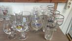 Verres à bière et alcool (Chimay, Super des fagnes, Leffe, C, Ophalen, Gebruikt, Bierglas
