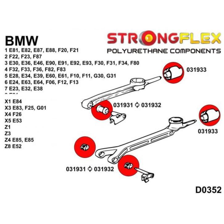 BMW schakelarm rubber Strongflex PU, Auto-onderdelen, Transmissie en Toebehoren, BMW, Nieuw, Ophalen of Verzenden