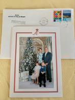 Kerstkaart Monaco prins Albert en prinses Charlene, Ophalen of Verzenden