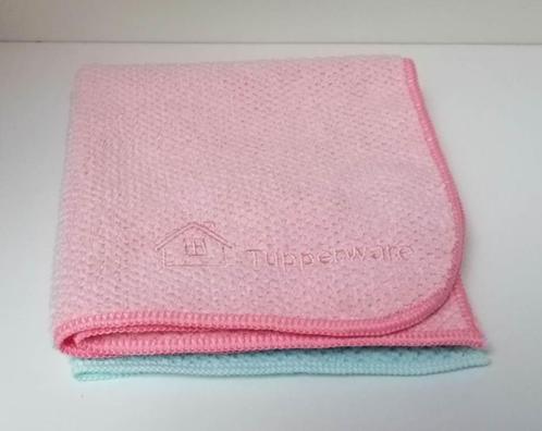 Tupperware MicroFibre - Multifunctioneel x 2 - Roze en Groen, Huis en Inrichting, Keuken | Textiel, Nieuw, Theedoek of Handdoek