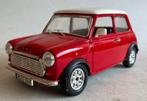 Mini Cooper rood / wit dak Bburago., Hobby en Vrije tijd, Modelauto's | 1:24, Ophalen of Verzenden, Gebruikt, Auto, Burago