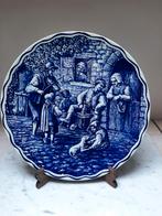 Delfts blauw sierbord boch freres la louviere belgium, Antiek en Kunst, Ophalen of Verzenden
