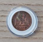 1863 munt 2 cent België, Ophalen of Verzenden, Losse munt