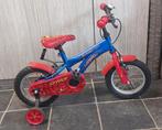 Kinderfiets Spiderman + zijwielen. Amper gebruikt, Fietsen en Brommers, Ophalen, Zo goed als nieuw