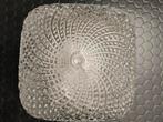 Retro plafondlamp, degelijk glas, Ophalen, Zo goed als nieuw, Glas