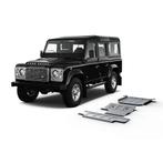 SKIDPLATE FULL KIT  w/st rods (3pcs) - ALU 6MM - LR DEFENDER, Auto-onderdelen, Overige Auto-onderdelen, Verzenden, Nieuw