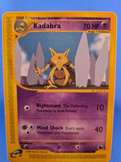 Kadabra 69/144 - Skyridge, Hobby en Vrije tijd, Verzamelkaartspellen | Pokémon, Zo goed als nieuw, Verzenden