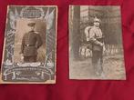 Twee, originele foto's Duitse soldaten, militairen WO 1, Photo ou Poster, Armée de terre, Enlèvement ou Envoi