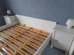 Bed 160 x 200 , nachtkastjes,  commode, Huis en Inrichting, Ophalen, Wit, Zo goed als nieuw, 200 cm