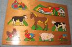 houten insteekpuzzel, Kinderen en Baby's, Ophalen of Verzenden, Minder dan 10 stukjes, Van hout