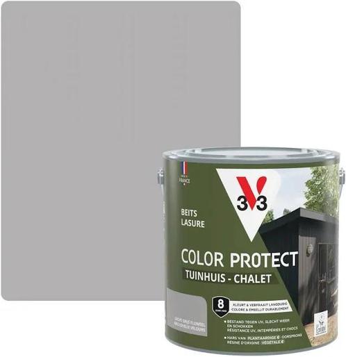 V33 Beits tuinhuis Fluweelgrijs, Doe-het-zelf en Bouw, Verf, Beits en Lak, Gebruikt, Beits, Minder dan 5 liter, Grijs, Ophalen