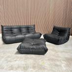 Ligne Roset Togo set - Nero leder, Antiek en Kunst, Antiek | Meubels | Stoelen en Sofa's, Ophalen of Verzenden