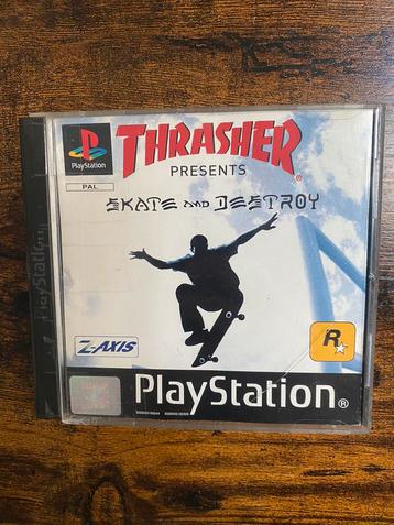 (1999) Thrasher Skate and Destroy Ps1 (Pal). disponible aux enchères