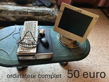 ordinateur complet 50 euro beschikbaar voor biedingen
