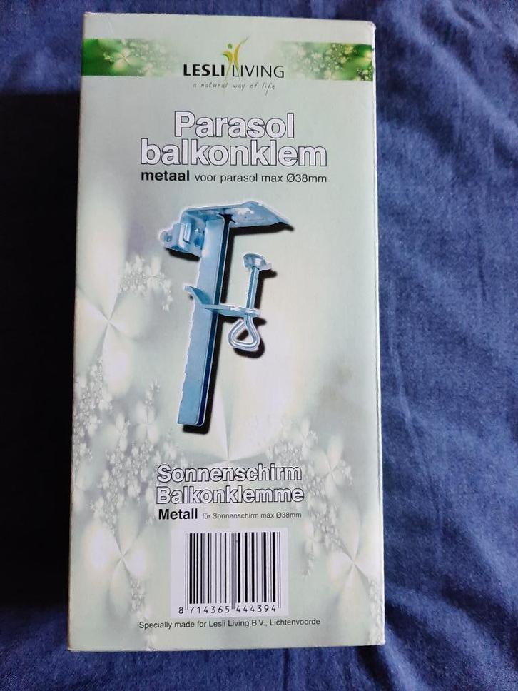 Parasol balkonklein metaal 38mm , spanwijdte 190 mm, Tuin en Terras, Hand-tuingereedschap, Nieuw, Overige soorten, Ophalen of Verzenden