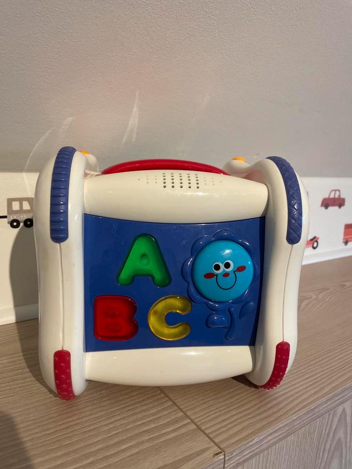 Chicco sprekende kubus Nederlands & Frans, Kinderen en Baby's, Speelgoed | Educatief en Creatief, Zo goed als nieuw, Ontdekken