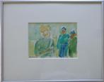 ALBERT DE DEKEN / PERSONAGES / ORIGINEEL WERK / 29x36cm KAD, Antiek en Kunst, Ophalen of Verzenden