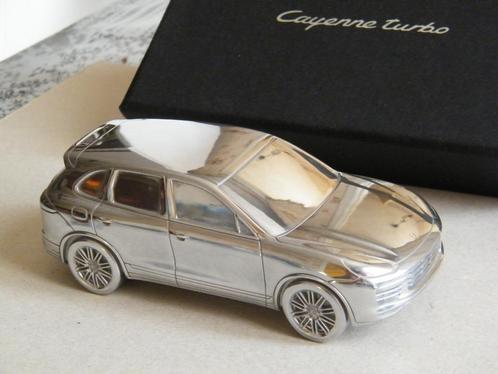 PORSCHE Cayenne Turbo - Automobilia in gepolijst aluminium., Auto-onderdelen, Overige Auto-onderdelen, Porsche, Nieuw, Ophalen of Verzenden