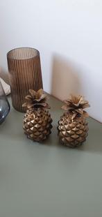 Decoratieve Gouden Ananas (2 Stuks), Gebruikt, Ophalen of Verzenden