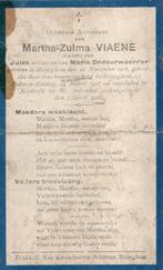 doodsprentje oorlogsslachtoffer BISSEGEM 1918, Ophalen of Verzenden