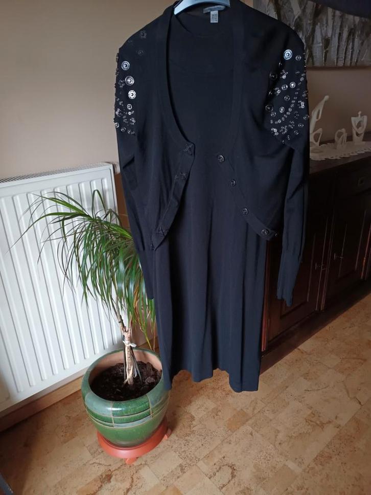 Ook nog een idee voir de feesten ensemble kleed en vestje "n, Kleding | Dames, Gelegenheidskleding, Nieuw, Maat 42/44 (L), Zwart