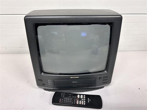 A6740. Sharp televisie met VHS-speler, Audio, Tv en Foto, Vintage Televisies, Gebruikt, Sharp, Ophalen of Verzenden