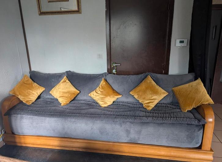 Sedari + table, Maison & Meubles, Canapés | Salons, Comme neuf, Enlèvement