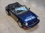 Porsche 911 Cabrio 964 WTL 3.6 TurboLook / Triple blue / Top, 4 zetels, Blauw, Leder, 3600 cc