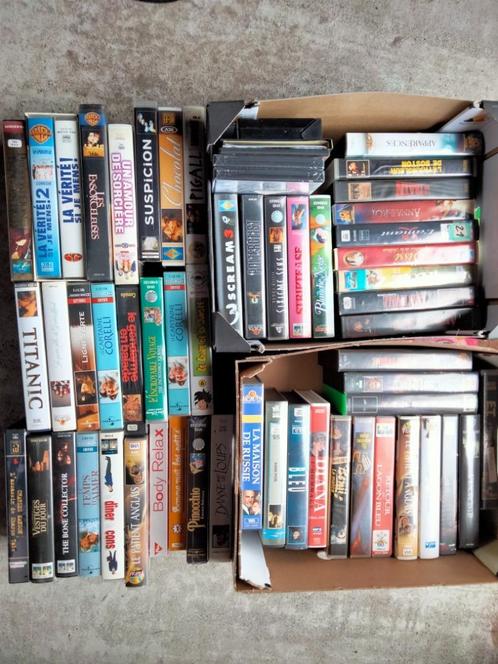 Cassettes VHS une soixantaine, CD & DVD, VHS | Film, Utilisé, Tous les âges, Enlèvement