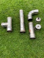 Inox hulpstukken 80 mm, Doe-het-zelf en Bouw, Buizen en Afvoer, Ophalen, Gebruikt, Inox