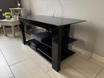 Te koop zwart glazen tv-meubel van het merk Norstone, Ophalen, 100 tot 150 cm, Minder dan 100 cm, Moderne