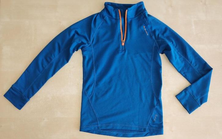 Blauw thermisch truitje Quechua, maat 116, Kinderen en Baby's, Kinderkleding | Maat 116, Zo goed als nieuw, Jongen of Meisje, Shirt of Longsleeve
