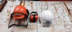 Veiligheidshelm + Husqvarna-helm + ruisonderdrukkende helm, Doe-het-zelf en Bouw, Veiligheidshelmen, Ophalen of Verzenden, Zo goed als nieuw