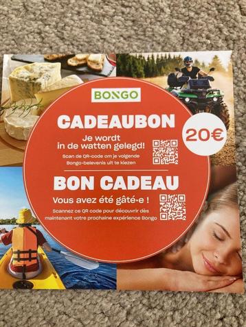 Cadeaubon Bongo 20 euro, Tickets & Billets, Bon cadeau, Autres types
