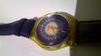 swatch zeldzaam uurwerk polsuurwerk (24 uur), Overige materialen, Leer, Polshorloge, Swatch