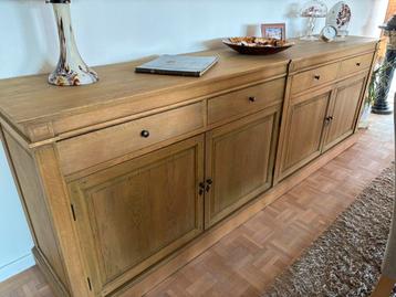 Dressoir in eik met bijpassende spiegel beschikbaar voor biedingen