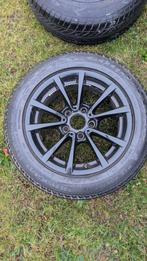 Gepoederlakt gepoedercoat zwarte velgen winterband goodyear, Enlèvement, Pneus hiver, Jante(s)