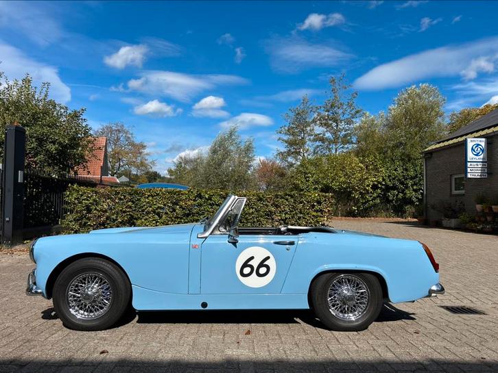 Austin Healey Sprite, 1966, Auto's, Austin, Particulier, Open dak, Benzine, Cabriolet, 2 deurs, Handgeschakeld, Blauw, Blauw, Kunstmatig leder