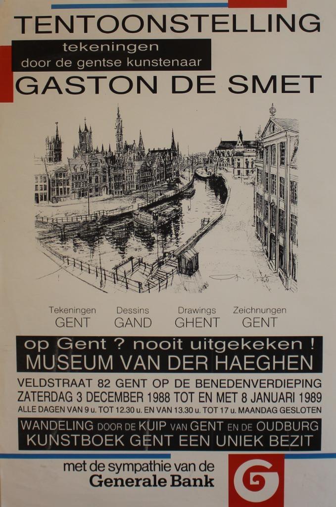 GASTON DE SMET 1989 affiche, Verzamelen, Posters, Ophalen of Verzenden