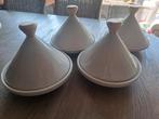 4 gelijke schotels van 21cm diameter met stolp, Huis en Inrichting, Keuken | Servies, Ophalen of Verzenden, Nieuw, Keramiek