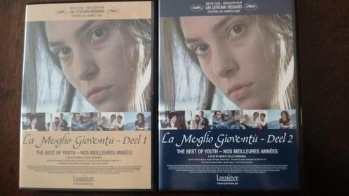 DVD's La Meglio Gioventu - set met Deel 1 & 2, Cd's en Dvd's, Dvd's | Filmhuis, Zo goed als nieuw, Ophalen of Verzenden