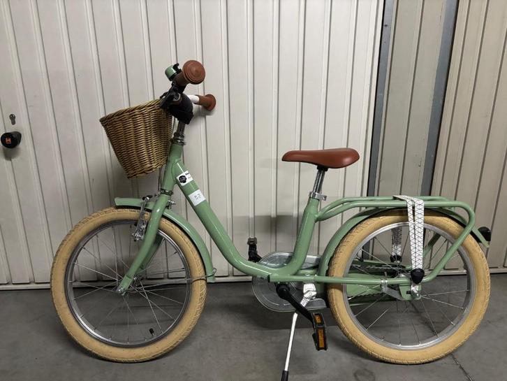 18″ kinderfiets met mand + bagagerek — heel goede staat, Fietsen en Brommers, Fietsen | Kinderfietsjes, Zo goed als nieuw, 16 tot 20 inch
