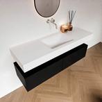 Badkamermeubel 140cm zwart mat, Ophalen, Nieuw, Wastafelkast