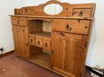 Buffet en sapin avec miroir - style rustique vintage, Ophalen, Gebruikt, 100 tot 150 cm, 50 tot 100 cm