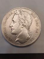 Leopold 1 zilverstuk van 5 frank 1848 gelauwerd, Argent, Enlèvement, Monnaie en vrac, Argent