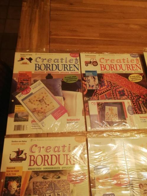 BORDUUR KRUISSTEEK HOBBY, Hobby en Vrije tijd, Knutselen, Zo goed als nieuw, Knutselwerk, Ophalen of Verzenden
