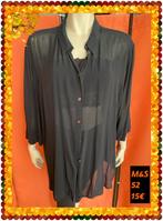 Blouse dames 52. M&S, Enlèvement ou Envoi, Comme neuf, Taille 46/48 (XL) ou plus grande, Noir